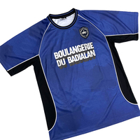 Camiseta de Fútbol con Diseño de Parches Sublimados, Personalizada, Informal, Holgada, Clásica, Retro, Unisex, de Secado Rápido