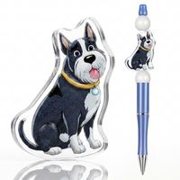 Perles acryliques à thème animaux de compagnie et plage estivale, idéales pour la création de stylos perlés DIY