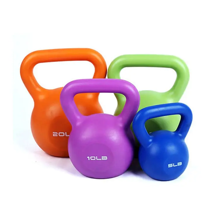 Best Verkopende 5-30lb Fabriek Direct Kettlebell Kleurrijke Milieuvriendelijke Fitness Vrije Gewichten Voor Thuis Lichaam Afslanken Training