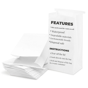 Sacs à vomir jetables personnalisés en papier pour avion, sacs de rangement pour vomissements, sacs poubelles, sacs de nettoyage, seaux à ordures - Product Image 3