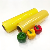 Film plastique transparent de qualité alimentaire personnalisé pour conserver la fraîcheur, film alimentaire en PVC, rouleau