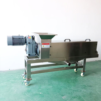 Enkelvoudige schroefpersmachine 304 roestvrij staal fruit- en groente-ontwateringsmachine industriële sapcentrifuge voor gember en kool