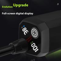 Pompe de douche de camping portable rechargeable avec batterie 6000 mAh, affichage LED, étanche pour les voyages en plein air et le bain des animaux