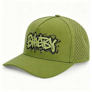 OEM Custom Logo 5 Panel <b>Flat</b> Brim Snapback Cap Cotton Embroidery <b>Hat</b> - Product Image 1