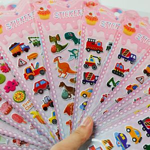 Autocollants 3D en relief pour enfants, garçons et filles, récompenses, bricolage, costumes, dinosaures, bulles, dessins animés, animaux mignons - Product Image 1