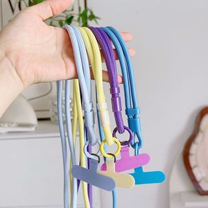 Sangle <span class=keywords><strong>de</strong></span> lanière <span class=keywords><strong>de</strong></span> téléphone portable en corde d'épaule réglable universelle avec patch d'attache <span class=keywords><strong>de</strong></span> téléphone - Product Image 1