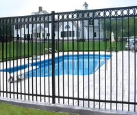 Clôture verticale sans piquets en aluminium soudé moderne, anti-escalade, pour piscine, idéale pour les projets résidentiels australiens