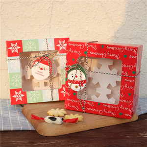 Cute Design Cupcake <strong>Gift</strong> <strong>Box</strong> <strong>Christmas</strong> 4 Cupcakes <strong>Box</strong> with Window - Product Image 5