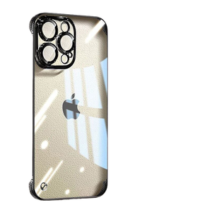 Iphone15 không biên giới Electroplated trường hợp điện thoại, 16Promax siêu mỏng PC cứng 14 với ống kính phim - Product Image 1