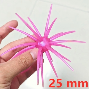 Señuelo de Pesca S060 Coike Lure Sea de 25 mm, Estilo Erizo, Cebo Suave de TPE para Peces de Boca Ancha como Lubina y Lucio, para Ríos, Lagos y Agua Dulce - Product Image 1
