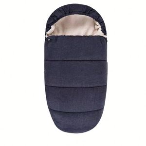 Sac de couchage pour poussette en mousseline de coton chaude de couleur unie pour nouveau-né - Product Image 6