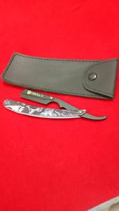 Maquinilla de afeitar de seguridad profesional para peluquero, hoja única de borde recto de acero inoxidable para uso facial y corporal - Product Image 4