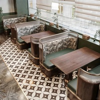 Mobilier de restaurant commercial de luxe de haute qualité OEM ODM, banquet, restauration, cafétéria, banquettes, table à manger, ensemble de chaises