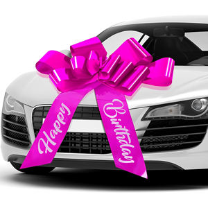 Fiocco Gigante Rosa da 30 Pollici per Auto, Regalo di Compleanno, Decorazione per Matrimoni, Feste di Compleanno, Natale e Anniversari - Product Image 1