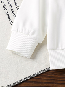 เสื้อผ้าเด็กหรูหรา ชุดเด็กผู้หญิง เสื้อกั๊กแขนยาวสีขาวและกระโปรง เสื้อผ้าเด็กผู้หญิงวัยหัดเดิน 0-3 ปี - Product Image 2