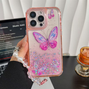 Funda de Teléfono Brillante 3 en 1 con Diseño de Mariposa para Mujer, Compatible con Motorola G86 Power/G06/Edge 60 Fusion/60S/50 <span class=keywords><strong>Neo</strong></span>/G56/E22i, con Correa y Cubierta Transparente - Product Image 6