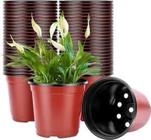 4 Inch Plastic Nursery Pots for Plant Seedling Flower Container Seed Starting Garden Pots Planters