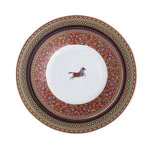 Assiettes en Céramique Cheval Vintage, Vaisselle <span class=keywords><strong>de</strong></span> Service en Porcelaine Royale pour Hôtels, Décoration <span class=keywords><strong>de</strong></span> <span class=keywords><strong>Table</strong></span> <span class=keywords><strong>de</strong></span> Mariage - Product Image 1