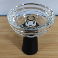 (Conception différente) bol en silicone pour narguilé de qualité supérieure bol en silicone pour shisha bol en silicone bon marché avec cendrier à tête en verre