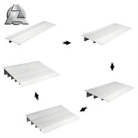 Rampe de seuil de porte d'entrée en alliage d'aluminium en métal à grande hauteur portable pour portes de fauteuil roulant marches escaliers