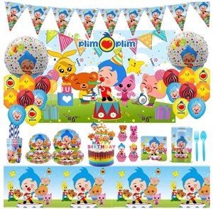 Decorazioni per Feste a Tema Circo e Clown, Set di Stoviglie con Piatti, Bicchieri, Tovaglioli e Tovaglia per Baby Shower e Feste di Compleanno per Bambini - Product Image 1