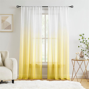 <span class=keywords><strong>Tende</strong></span> trasparenti in tessuto Voile di colore sfumato personalizzato <span class=keywords><strong>per</strong></span> la <span class=keywords><strong>camera</strong></span> <span class=keywords><strong>da</strong></span> <span class=keywords><strong>letto</strong></span> del soggiorno