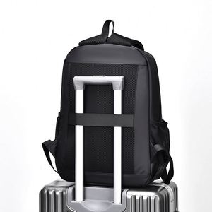 Sac à dos pour ordinateur portable imperméable et tendance pour hommes et femmes, avec doublure en polyester, sac à dos de voyage - Product Image 3