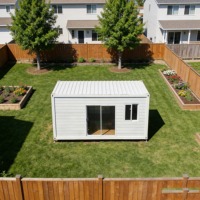 Maison préfabriquée moderne de luxe en acier, conteneur portable, maison modulaire mobile, 2-3 chambres, faible coût pour le bureau à domicile ou l'habitation