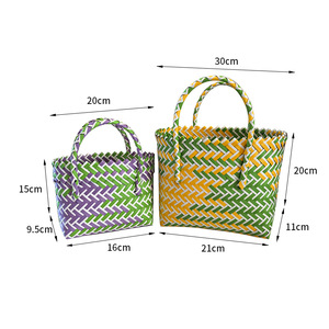 Nouveau <span class=keywords><strong>Sac</strong></span> <span class=keywords><strong>de</strong></span> <span class=keywords><strong>Plage</strong></span> Tressé Coloré Tendance, <span class=keywords><strong>Sac</strong></span> à Main Portable, <span class=keywords><strong>Petit</strong></span> Panier <span class=keywords><strong>de</strong></span> Légumes, <span class=keywords><strong>Sac</strong></span> Fourre-tout pour Cadeau <span class=keywords><strong>de</strong></span> Mariage - Product Image 4