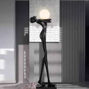 Lampade da Terra Moderne di Grandi Dimensioni, Design Creativo per la Casa, Scultura Artistica Umanoide con Luce LED per Decorazione di Hall di Hotel e Soggiorno - Product Image 4