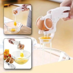1 brise-œuf manuel et séparateur de coquille – Casse-œuf portable en acier inoxydable robuste avec poignée ergonomique - Product Image 6