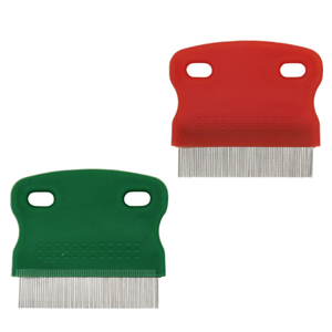 6.3*5.8cm pettine per capelli per cani Terminator pidocchi assortiti rosso giallo verde blu rosa libero pidocchi pettine in acciaio inox PP - Product Image 4