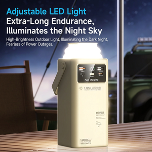 สถานีไฟฟ้าพกพา 120W ชาร์จเร็ว 50000mAh หน้าจอ LED ช่องเสียบ Type C ช่องเสียบอเนกประสงค์ ไฟสำหรับตั้งแคมป์กลางแจ้ง - Product Image 3