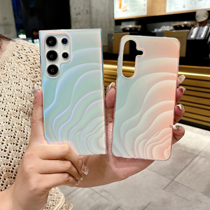 Gradiente Laser onde colorate custodia per telefono antiurto per <span class=keywords><strong>Samsung</strong></span> Galaxy S25 Ultra A16 A55 A35 A14 Cover posteriore moda - Product Image 1