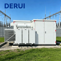 Transformateur immergé dans l'huile triphasé fiable pour postes de distribution, 6 kV 750 kVA, unité de distribution radiale compacte pour sous-stations