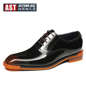 Zapatos de Vestir de Cuero Patentado Británico para Hombre, Talla Grande, Punta en Pico, Formales, Casuales, Ideales para Novios y Bodas - Product Image 6