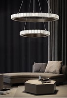 JYLIGHTING Suspension en albâtre de haute qualité Lustre en marbre tout cuivre Lustre en albâtre pour salon