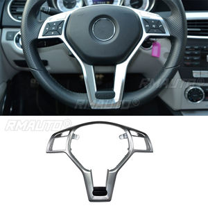 Cubierta Decorativa para el Marco del Volante, Compatible con Mercedes-Benz Clase A, C, E, GLA, CLA, CLS, W204, W176, W212, X156, C117, 2008-2014 - Product Image 1