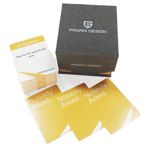 Set di <span class=keywords><strong>Giochi</strong></span> di Carte Personalizzate con 100 Domande per Aziende, Stampa di Fabbrica, Gioco di Carte per la Relazione di Squadra per Adulti - Product Image 1