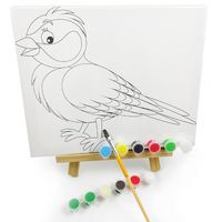 Cadre en bois de pin en gros, kit d'art de dessin DIY personnalisé, impression numérique, tailles sur mesure pour la peinture des enfants, marque SHENGCHENG OEM/ODM