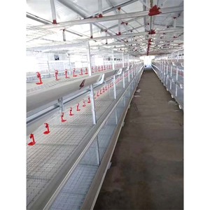 H Type Couche Poulet Poules Cage Ferme De Volaille Mangeoire Poussins Rôtissoire Équipement Automatique Batterie Tiré Poulailler Maison - Product Image 1