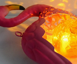 Lampes d'ambiance de <span class=keywords><strong>jardin</strong></span> à énergie solaire pour l'extérieur, décoratives en fer forgé, flamant rose, à insérer dans <span class=keywords><strong>le</strong></span> sol, lampes de pelouse - Product Image 6