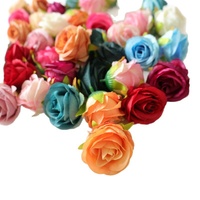 Rose artificielle en diamant pour décoration de mariage, événements et fêtes, fleurs en soie plastique, tissu tissé, boîte cadeau DIY