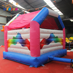 WINSUN Château gonflable licorne coloré avec toboggan pour enfants, de haute qualité, pour usage commercial extérieur, parc à thème - Product Image 5