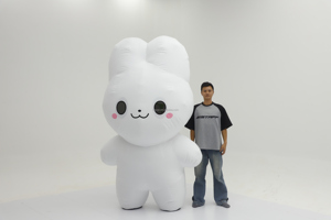 Disfraz de Mascota de conejo de peluche <span class=keywords><strong>para</strong></span> caminar, <span class=keywords><strong>ropa</strong></span> de actuación, disfraz de Cosplay de conejo inflable de 2m <span class=keywords><strong>para</strong></span> <span class=keywords><strong>alquiler</strong></span> de <span class=keywords><strong>eventos</strong></span> - Product Image 5