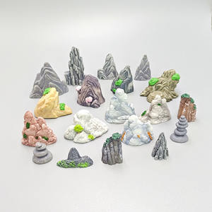 Nouvelles crêtes de rochers artificiels, pierres uniques, scène miniature, mousse, horticulture, aménagement paysager, artisanat décoratif en résine DIY - Product Image 2
