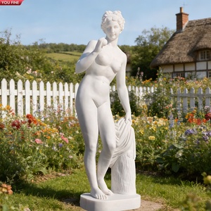 YOUFINE Estatua de <span class=keywords><strong>Venus</strong></span> en Mármol Bicolor, Decoración Clásica para Exteriores, para Jardín de Villa o Espacio Artístico - Product Image 2