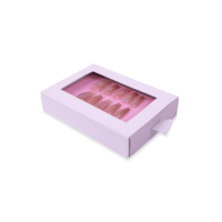 Boîte cadeau coulissante en carton rigide personnalisée, impression de logo premium, emballage pour cosmétiques
