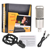 Microphone de Studio XLR à Condensateur Cardioïde 2020, Pack Micro avec Suspensions Anti-Choc et Câble XLR pour Applications en Studio Projet/Domicile