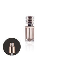 Nouveau type de pot en plastique cosmétique de luxe doré de haute qualité, 15g, 30g, 50g, ensemble de pots en acrylique